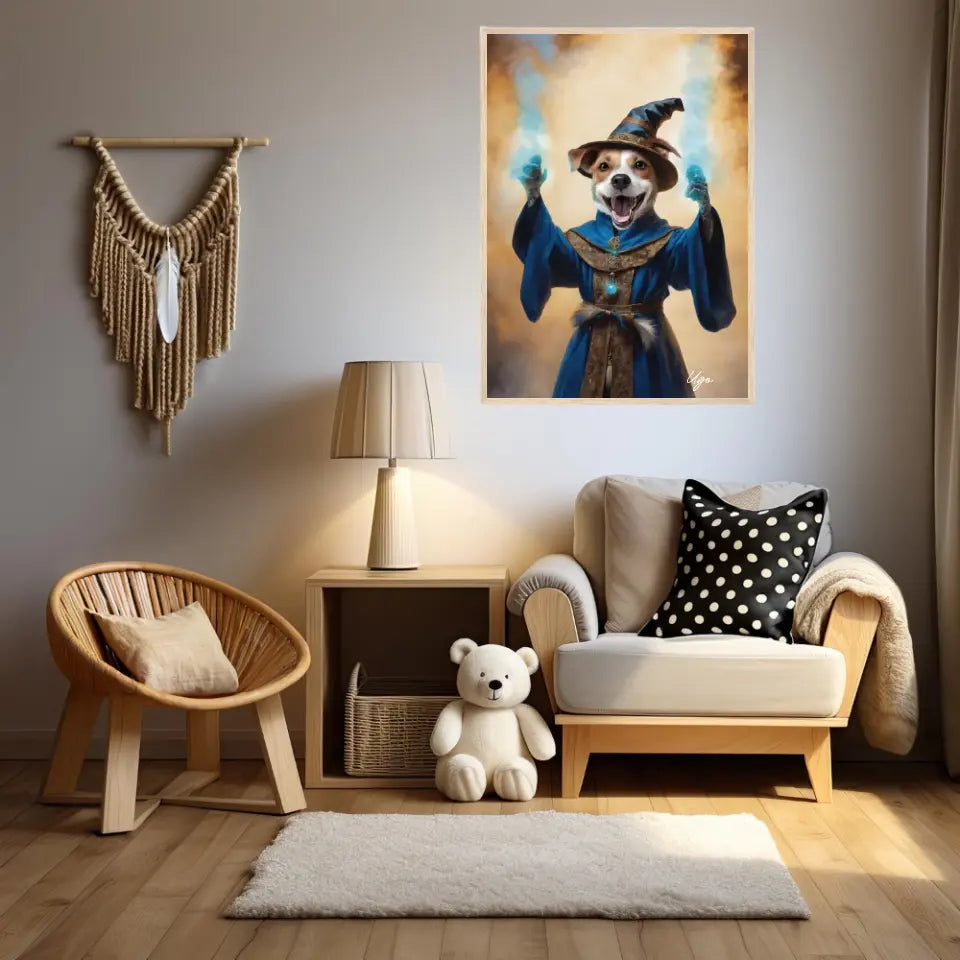 Tableau Personnalisé Portrait Animaux Sorcier Poudlard
