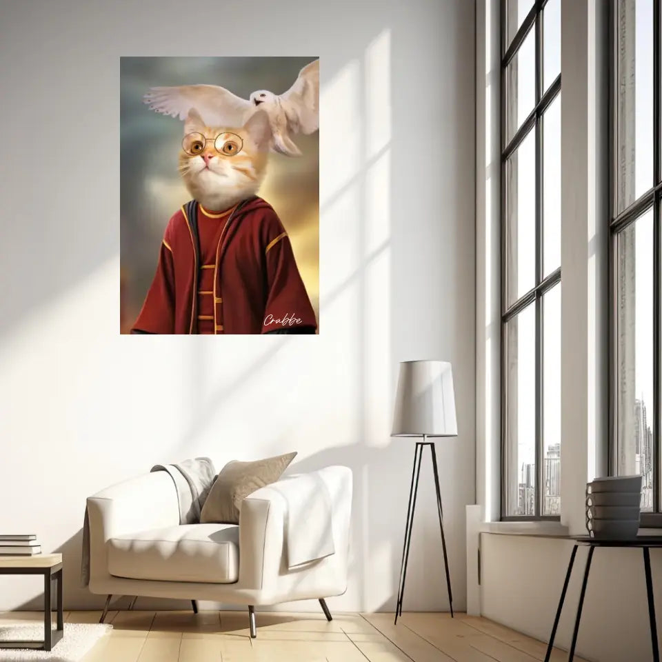 Tableau Personnalisé Portrait Animaux Sorcier Potter