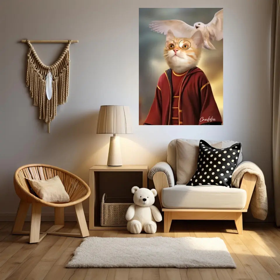 Tableau Personnalisé Portrait Animaux Sorcier Potter