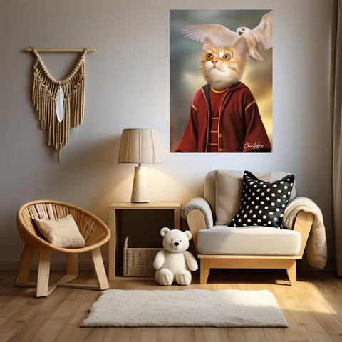 Tableau Personnalisé Portrait Animaux Sorcier Potter