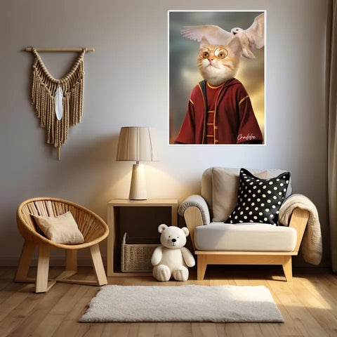 Tableau Personnalisé Portrait Animaux Sorcier Potter