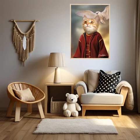 Tableau Personnalisé Portrait Animaux Sorcier Potter