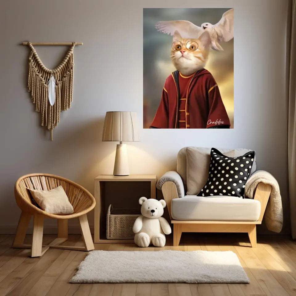 Tableau Personnalisé Portrait Animaux Sorcier Potter