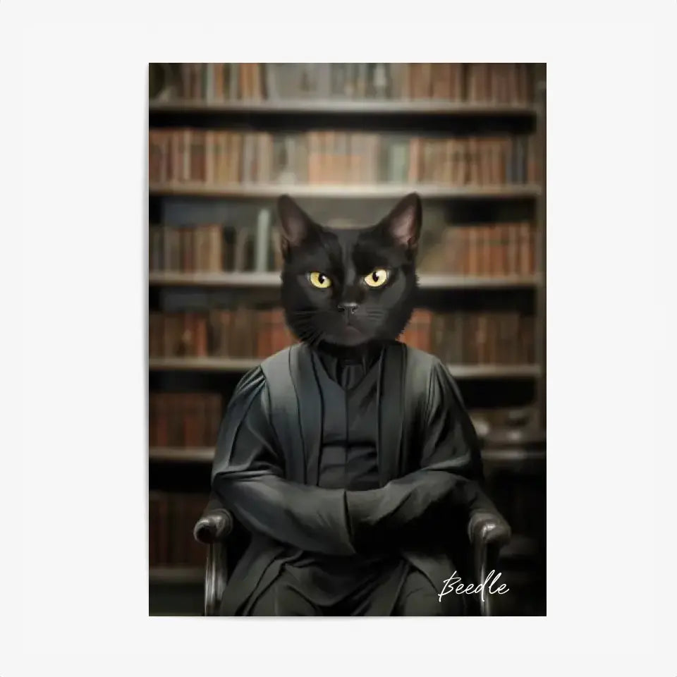 Tableau Personnalisé Portrait Animaux Sorcier Severus