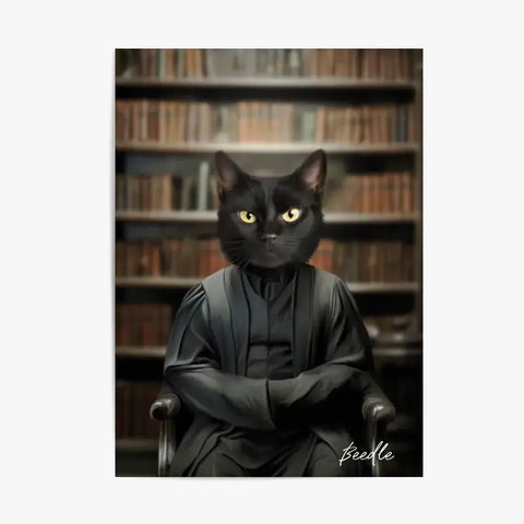 Tableau Personnalisé Portrait Animaux Sorcier Severus