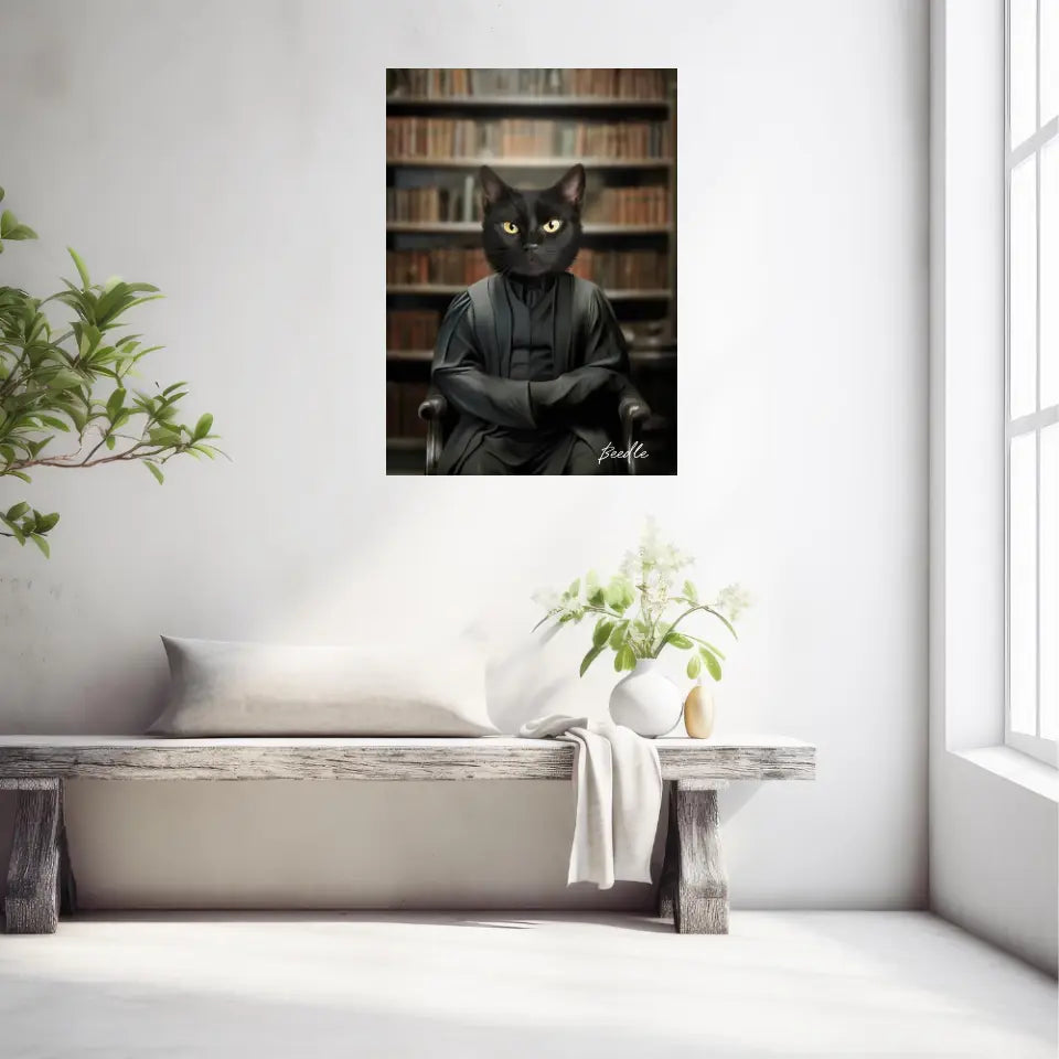 Tableau Personnalisé Portrait Animaux Sorcier Severus