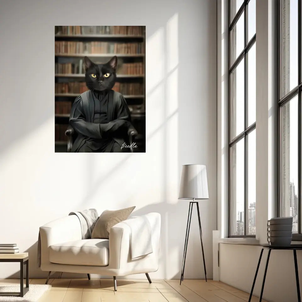 Tableau Personnalisé Portrait Animaux Sorcier Severus