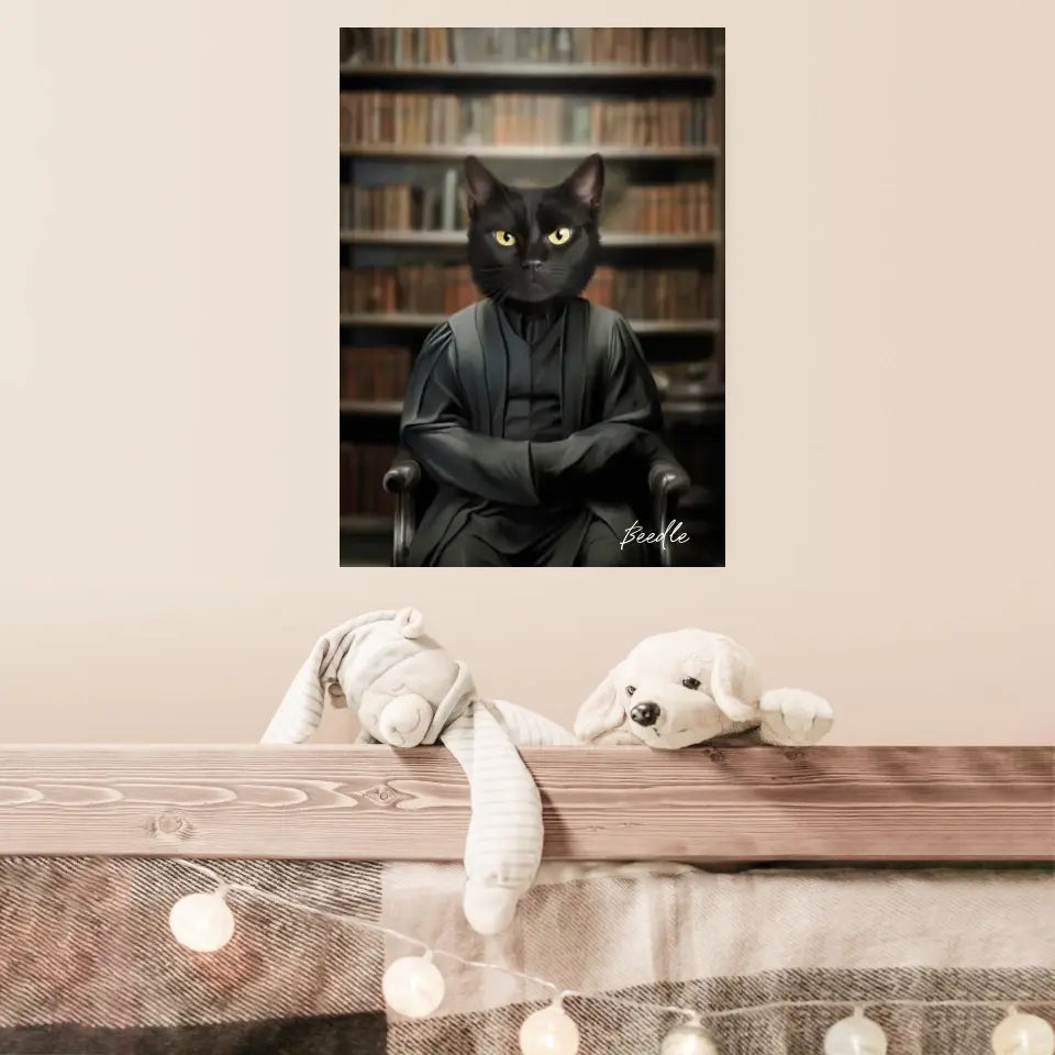 Tableau Personnalisé Portrait Animaux Sorcier Severus