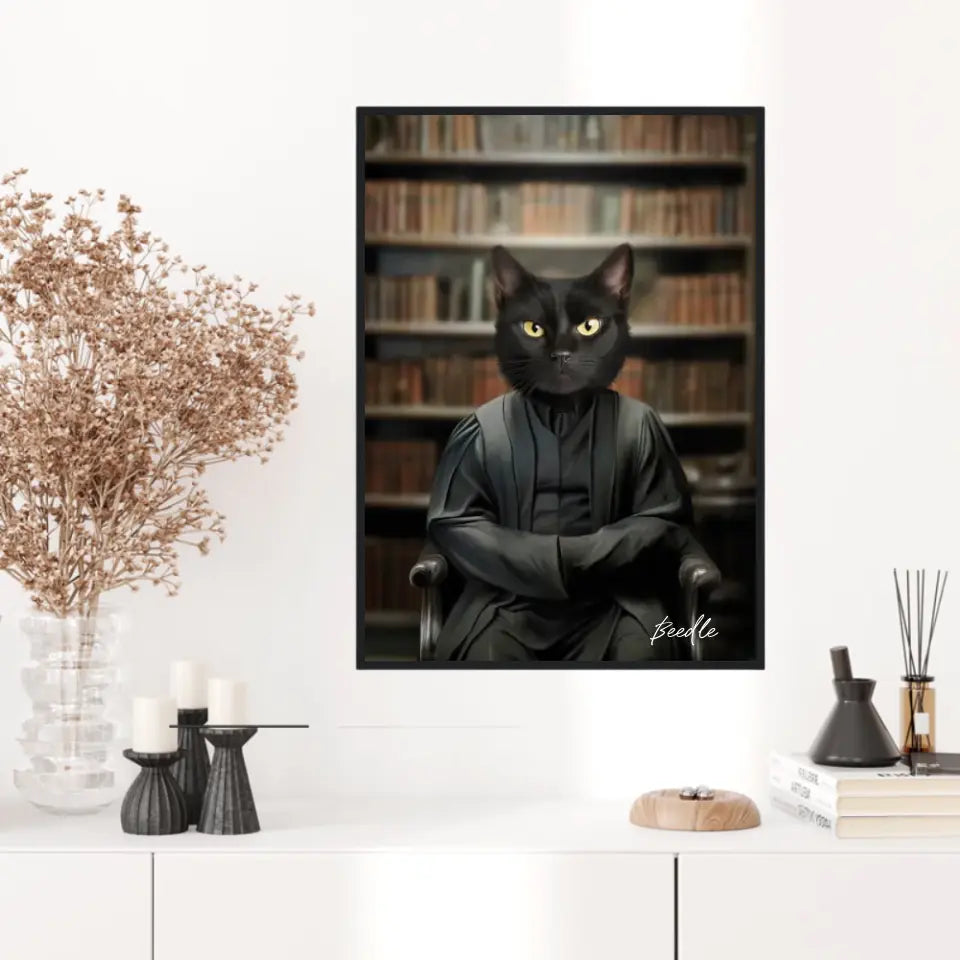 Tableau Personnalisé Portrait Animaux Sorcier Severus