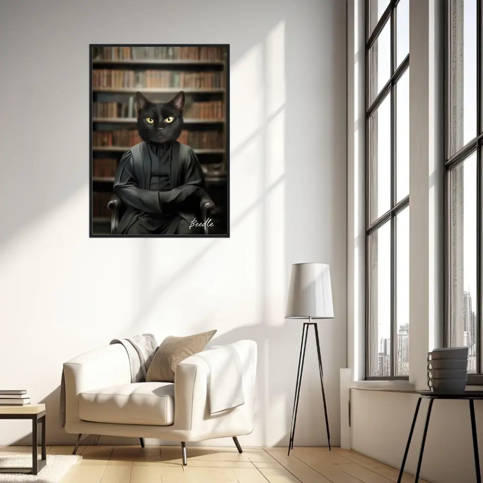 Tableau Personnalisé Portrait Animaux Sorcier Severus
