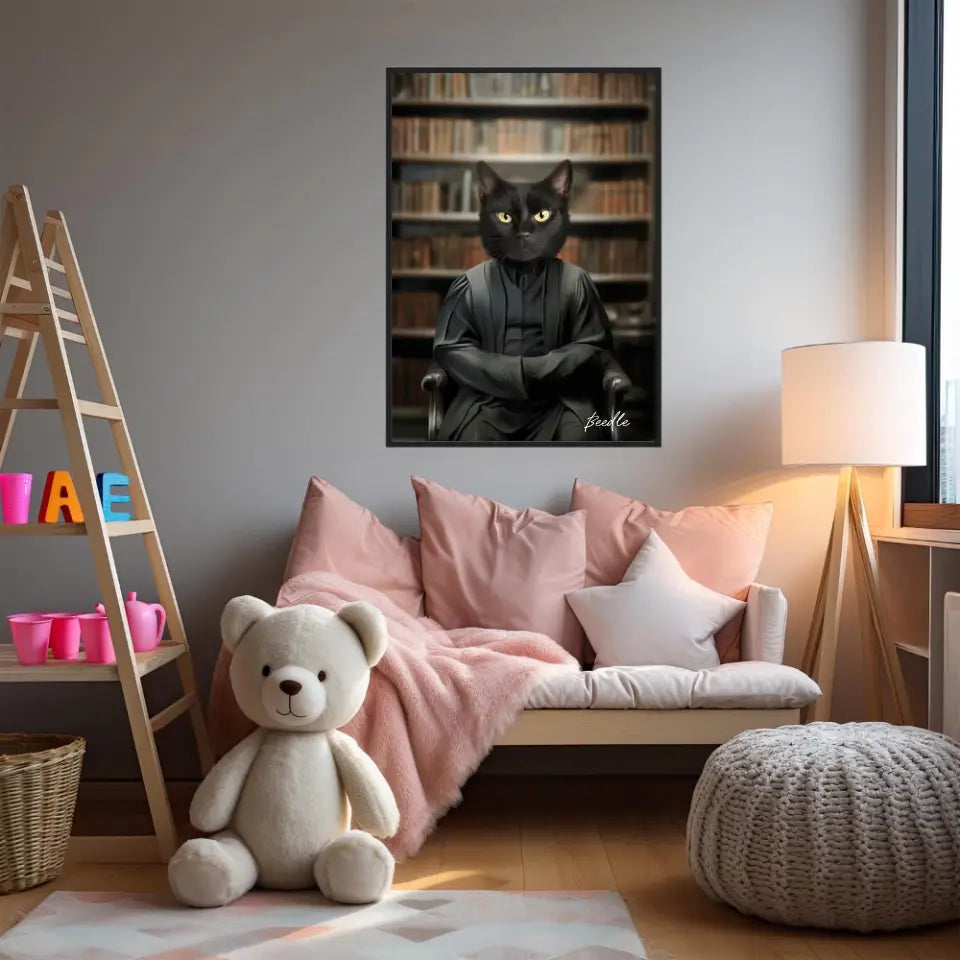 Tableau Personnalisé Portrait Animaux Sorcier Severus