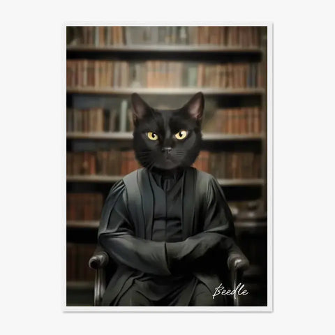 Tableau Personnalisé Portrait Animaux Sorcier Severus