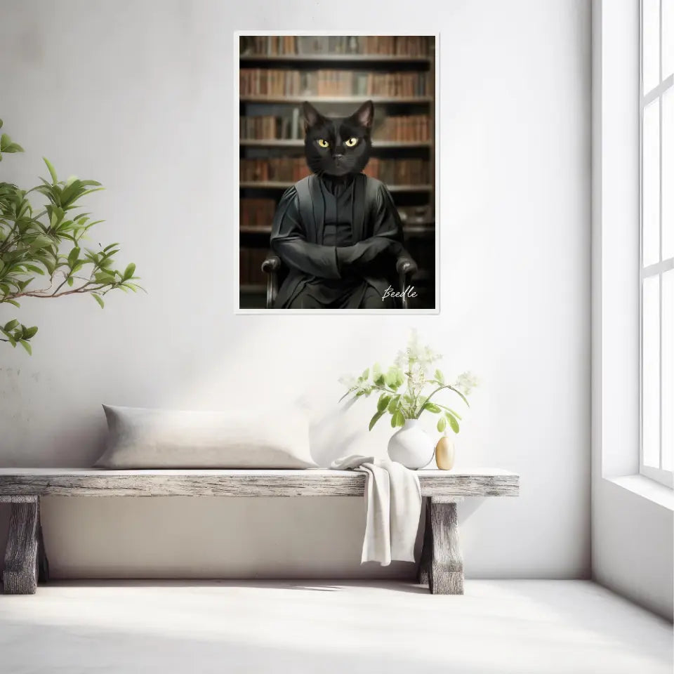 Tableau Personnalisé Portrait Animaux Sorcier Severus