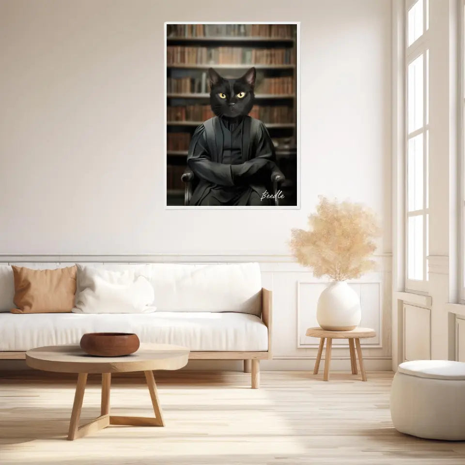 Tableau Personnalisé Portrait Animaux Sorcier Severus