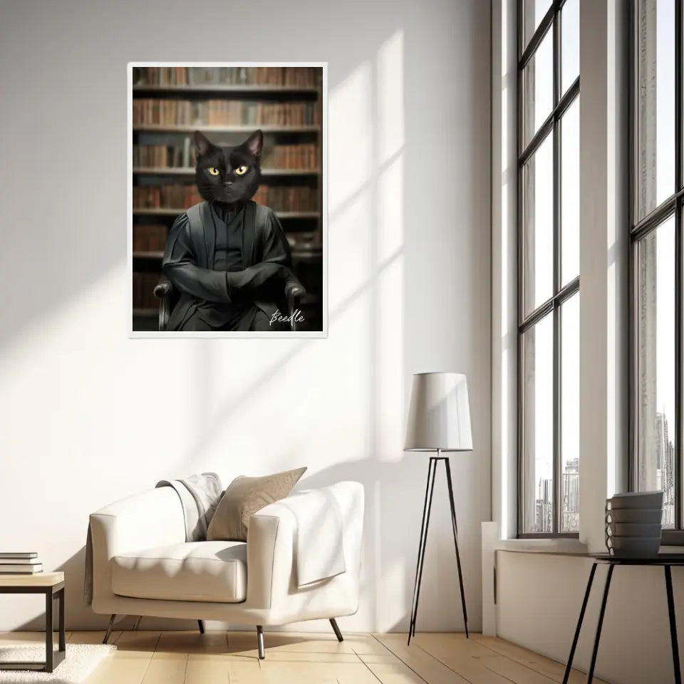 Tableau Personnalisé Portrait Animaux Sorcier Severus