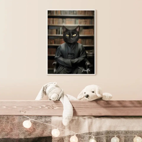Tableau Personnalisé Portrait Animaux Sorcier Severus