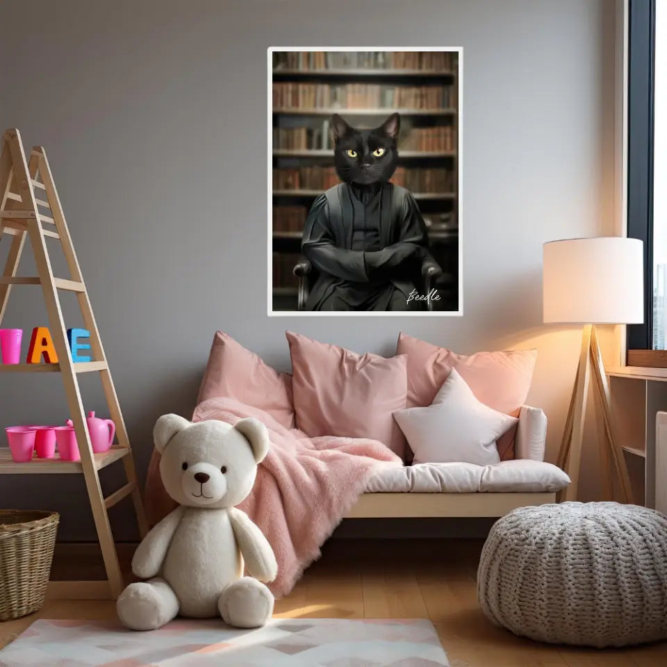 Tableau Personnalisé Portrait Animaux Sorcier Severus