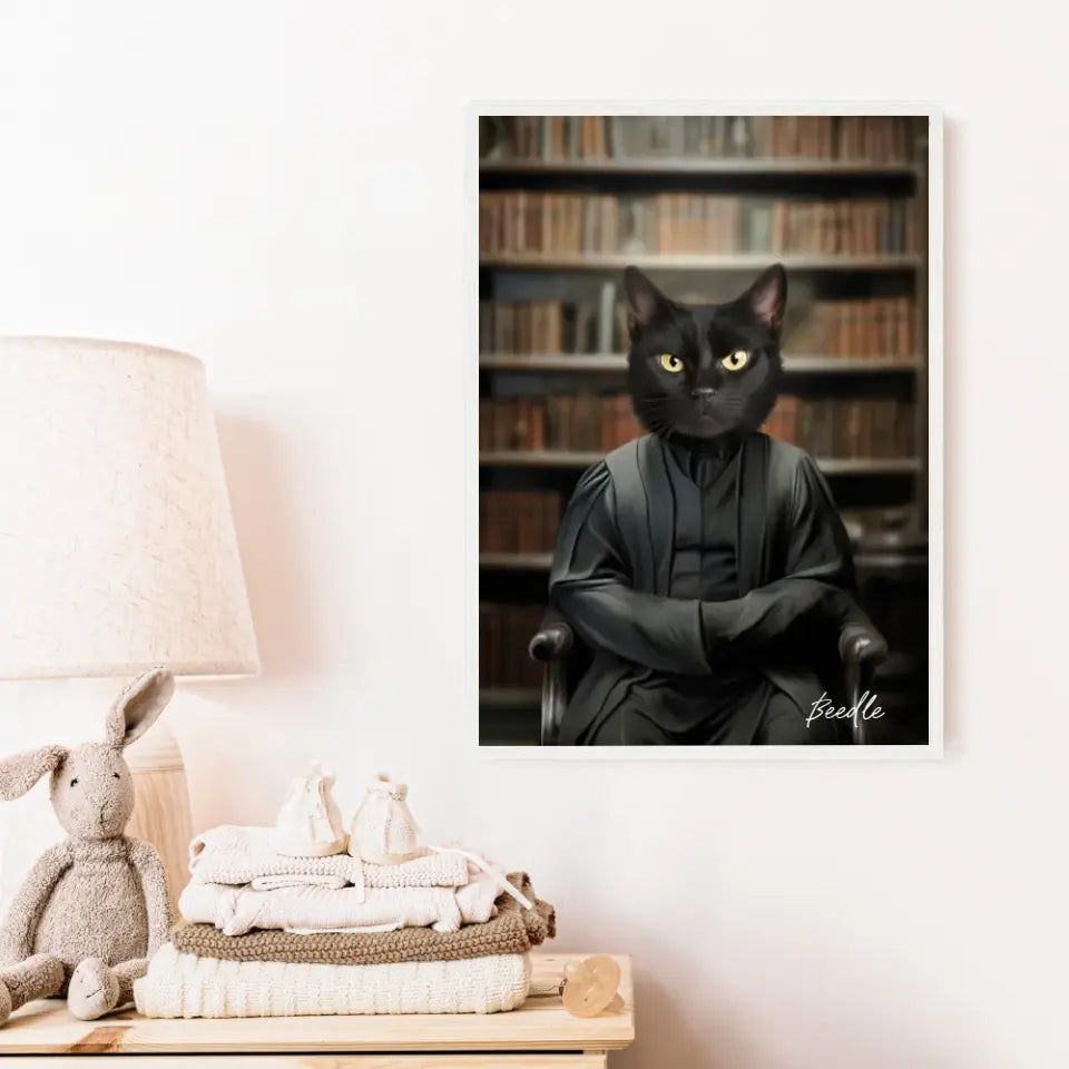 Tableau Personnalisé Portrait Animaux Sorcier Severus