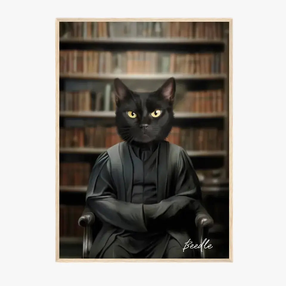 Tableau Personnalisé Portrait Animaux Sorcier Severus