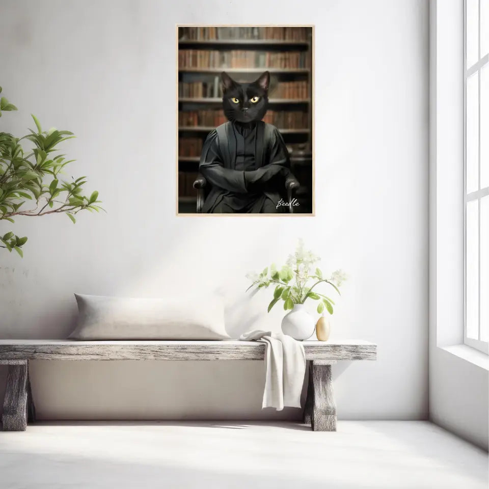 Tableau Personnalisé Portrait Animaux Sorcier Severus