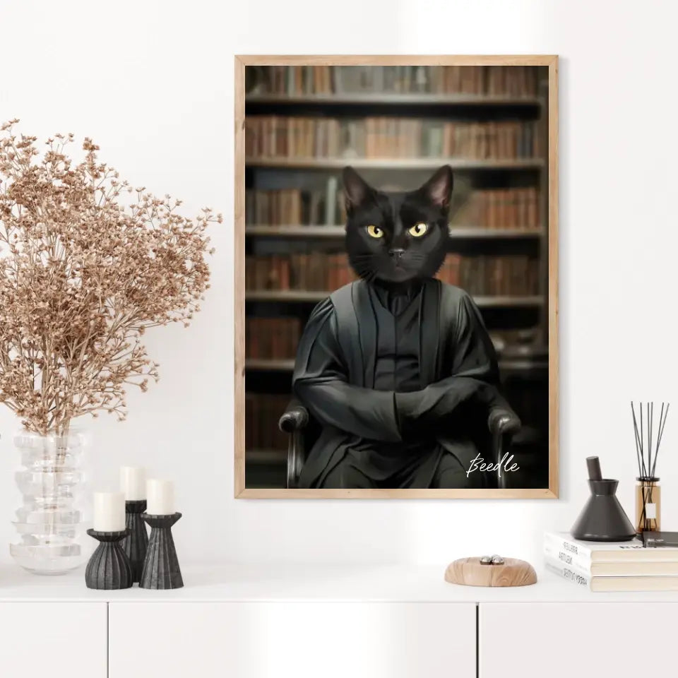 Tableau Personnalisé Portrait Animaux Sorcier Severus