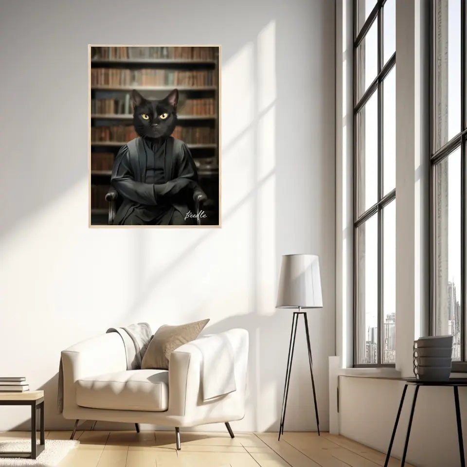 Tableau Personnalisé Portrait Animaux Sorcier Severus
