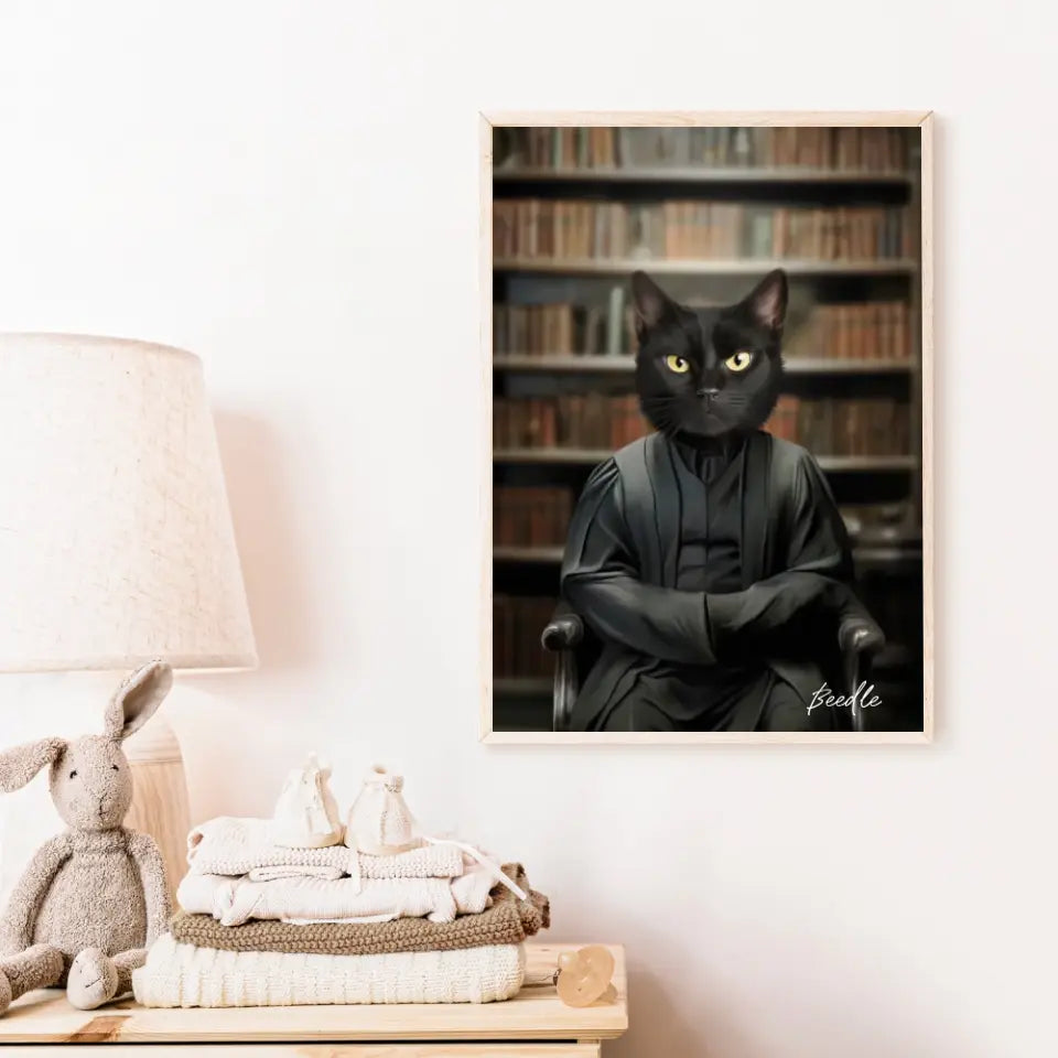 Tableau Personnalisé Portrait Animaux Sorcier Severus