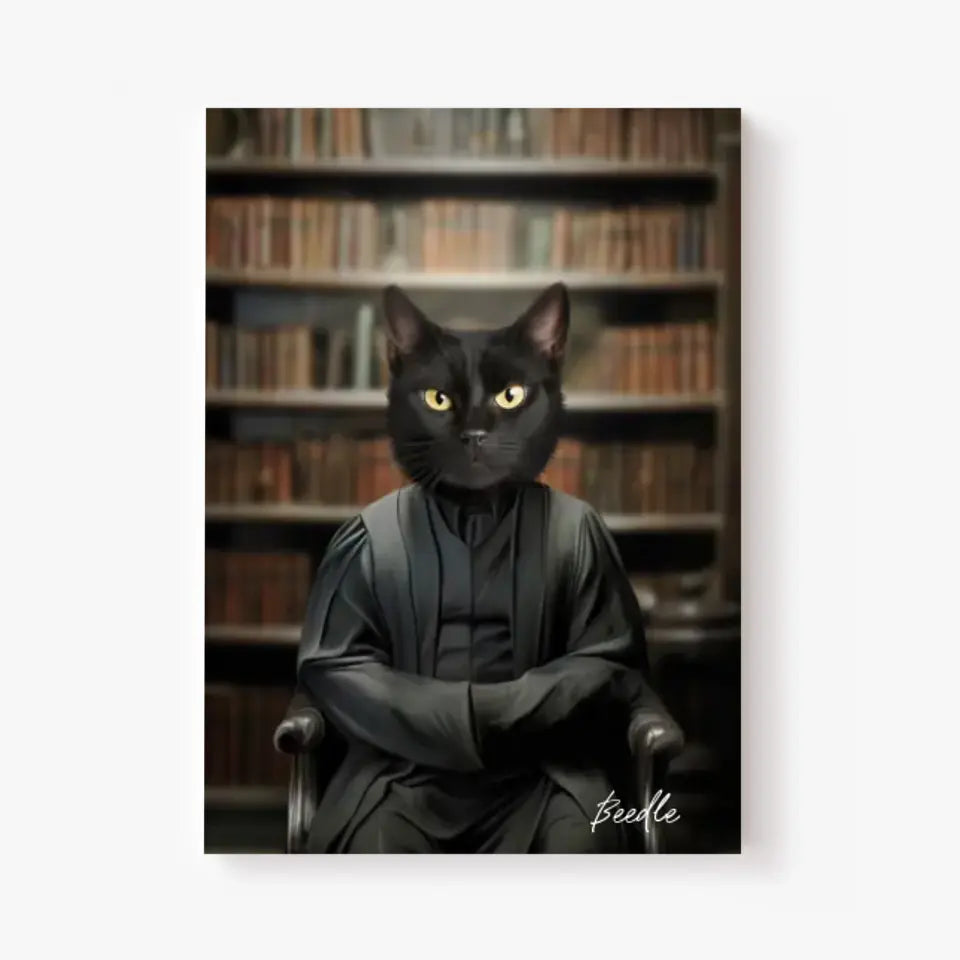 Tableau Personnalisé Portrait Animaux Sorcier Severus