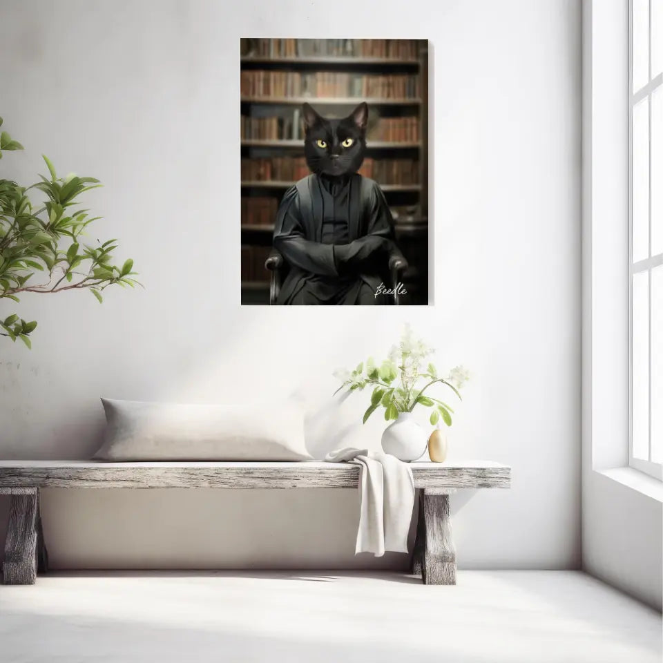 Tableau Personnalisé Portrait Animaux Sorcier Severus
