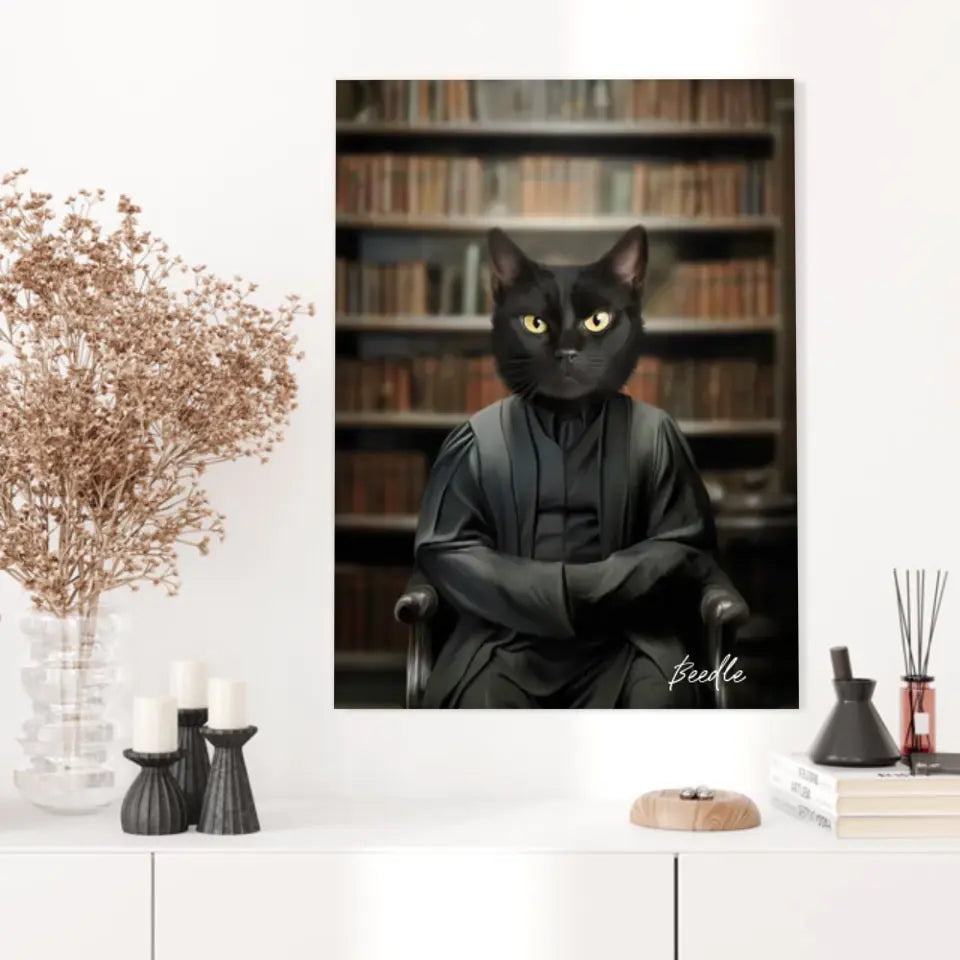 Tableau Personnalisé Portrait Animaux Sorcier Severus