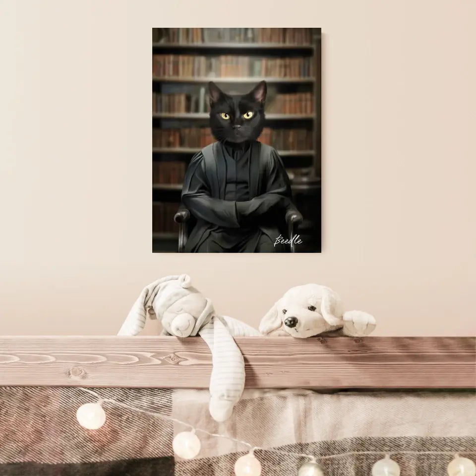 Tableau Personnalisé Portrait Animaux Sorcier Severus