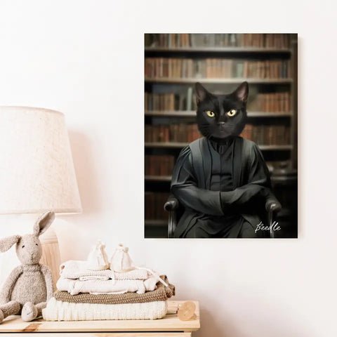 Tableau Personnalisé Portrait Animaux Sorcier Severus