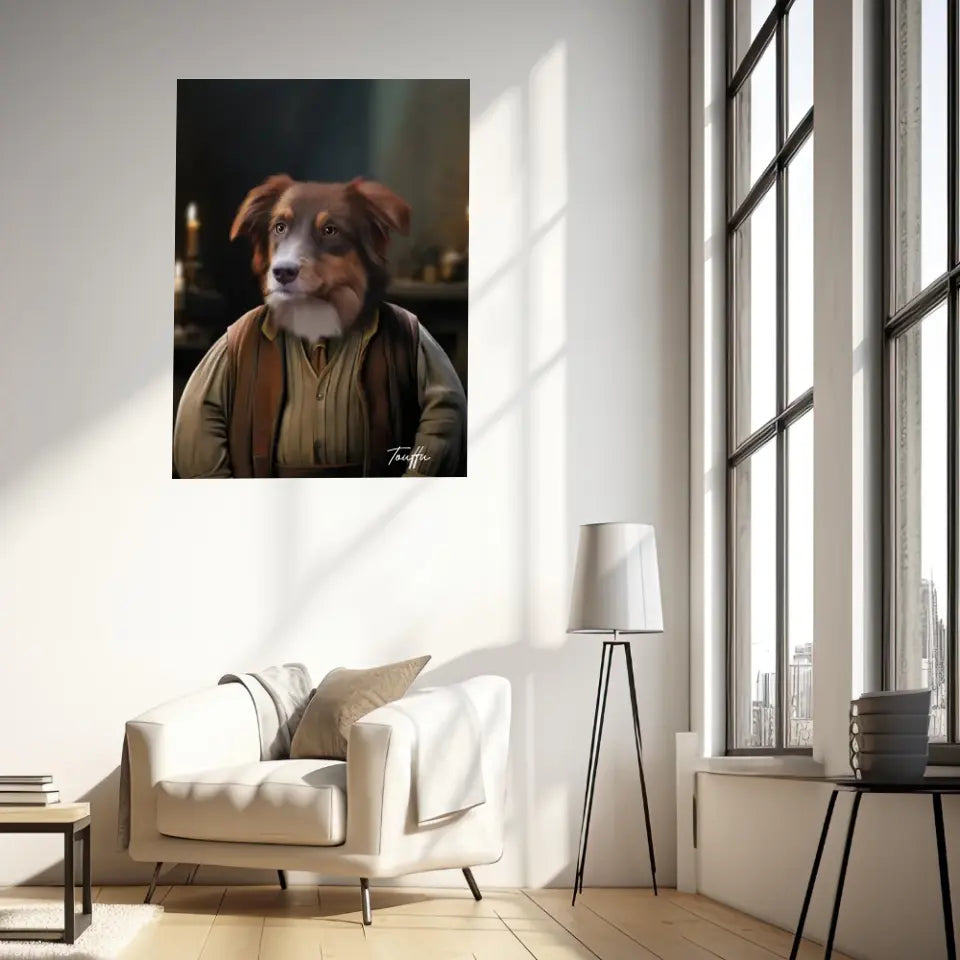 Tableau Personnalisé Portrait Animaux Sorcier Hagrid