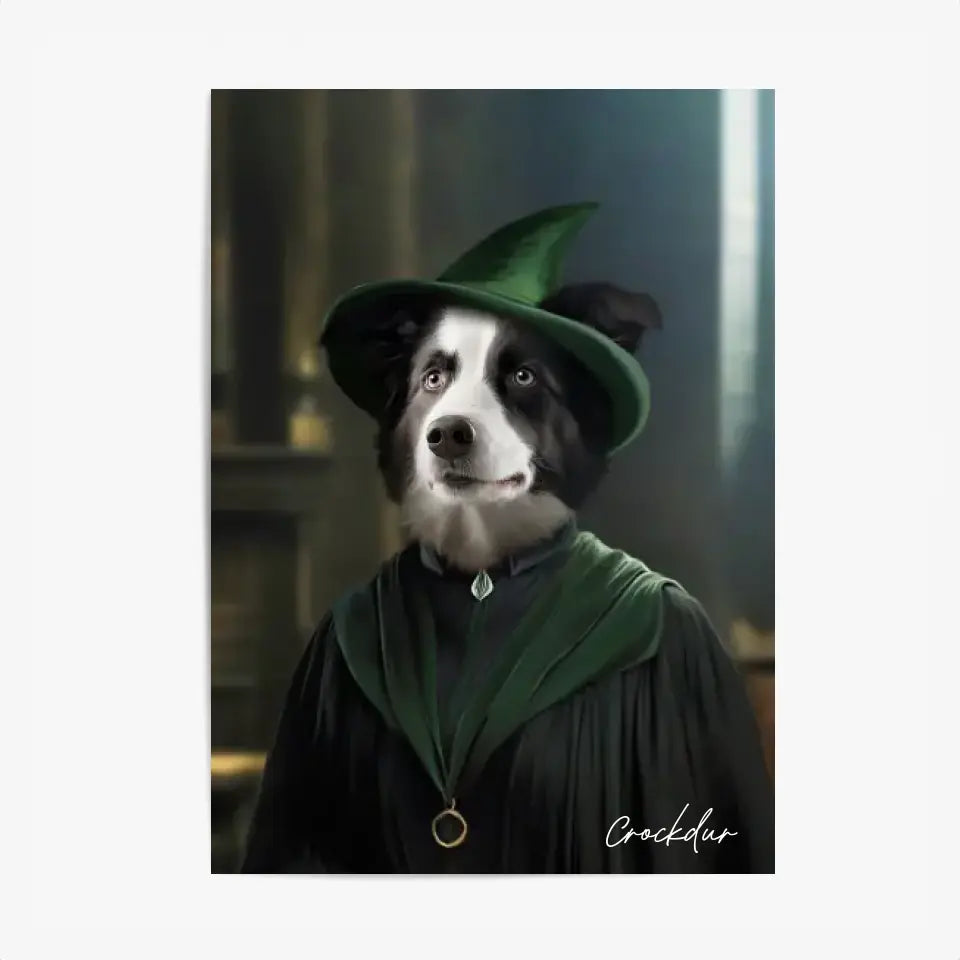 Tableau Personnalisé Portrait Animaux Sorcier McGonagall