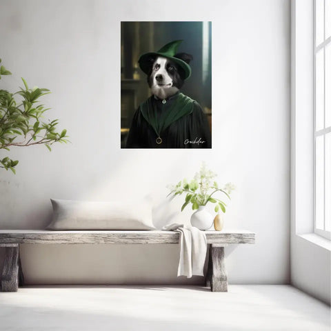 Tableau Personnalisé Portrait Animaux Sorcier McGonagall