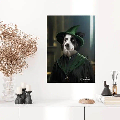 Tableau Personnalisé Portrait Animaux Sorcier McGonagall