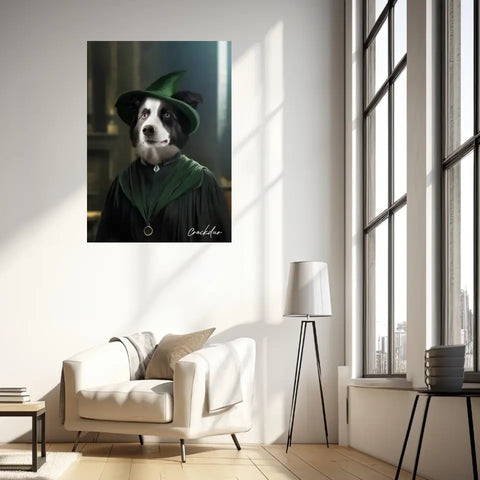 Tableau Personnalisé Portrait Animaux Sorcier McGonagall