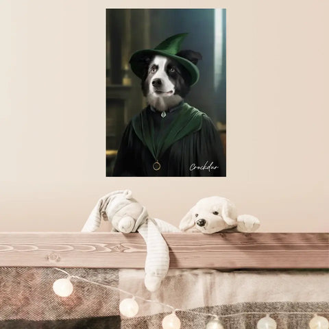 Tableau Personnalisé Portrait Animaux Sorcier McGonagall