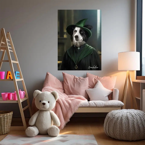 Tableau Personnalisé Portrait Animaux Sorcier McGonagall
