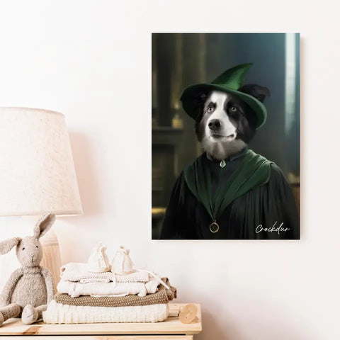 Tableau Personnalisé Portrait Animaux Sorcier McGonagall