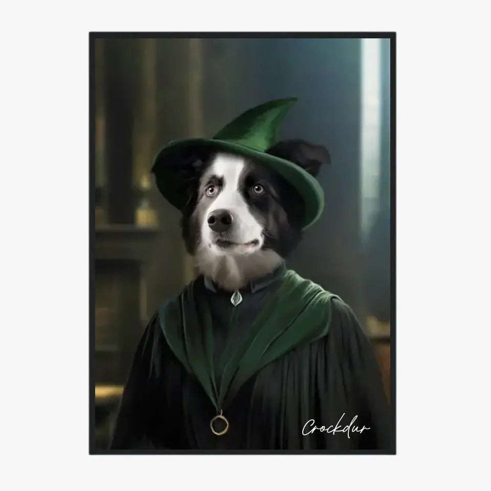Tableau Personnalisé Portrait Animaux Sorcier McGonagall