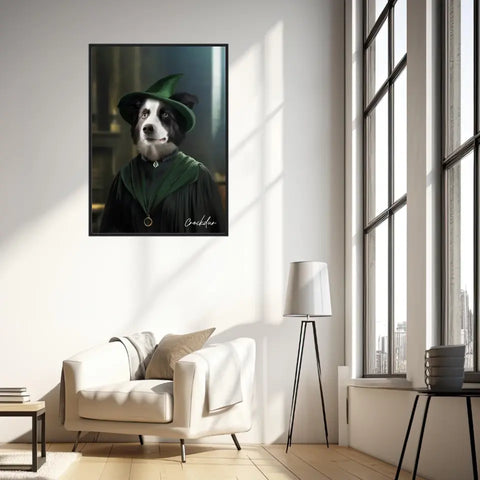 Tableau Personnalisé Portrait Animaux Sorcier McGonagall