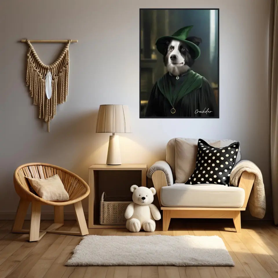 Tableau Personnalisé Portrait Animaux Sorcier McGonagall