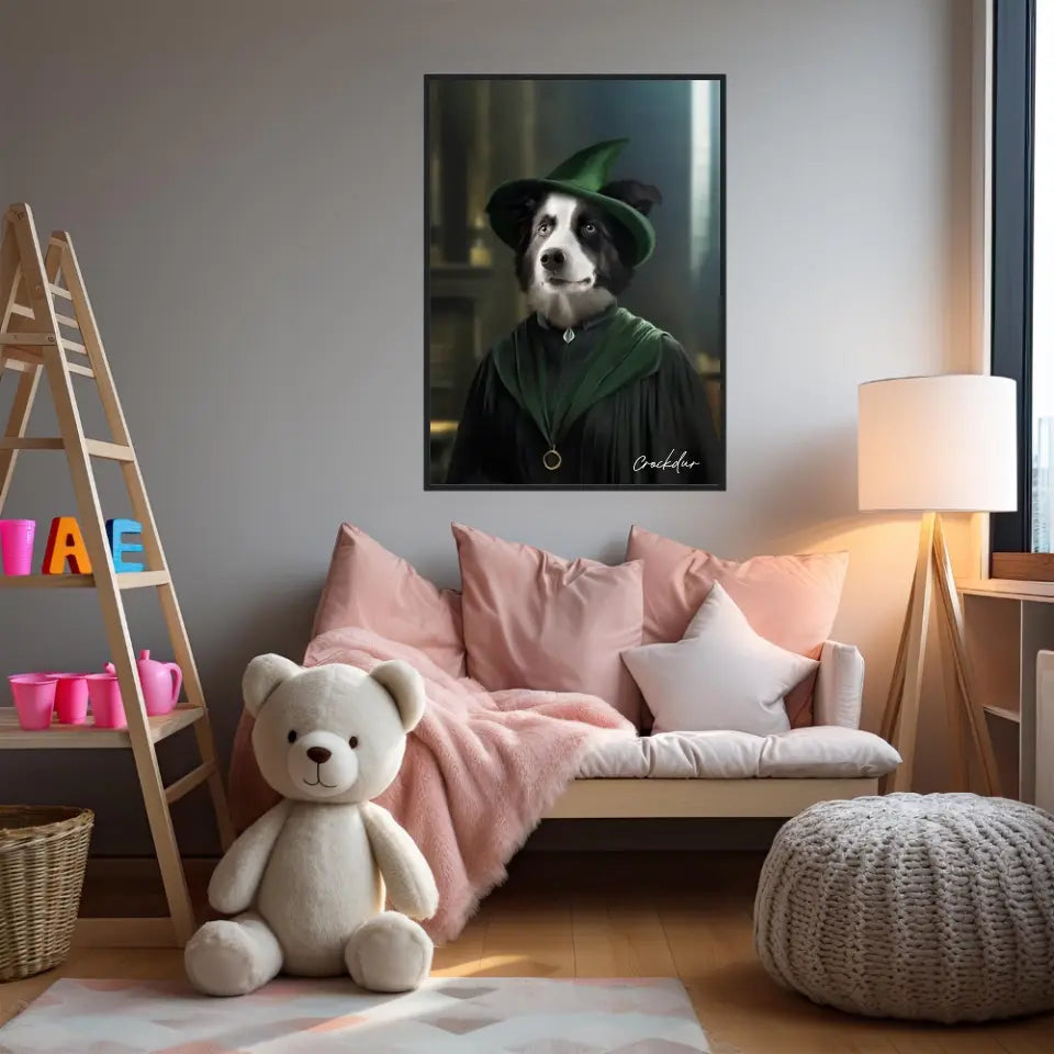 Tableau Personnalisé Portrait Animaux Sorcier McGonagall