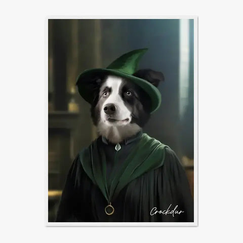 Tableau Personnalisé Portrait Animaux Sorcier McGonagall
