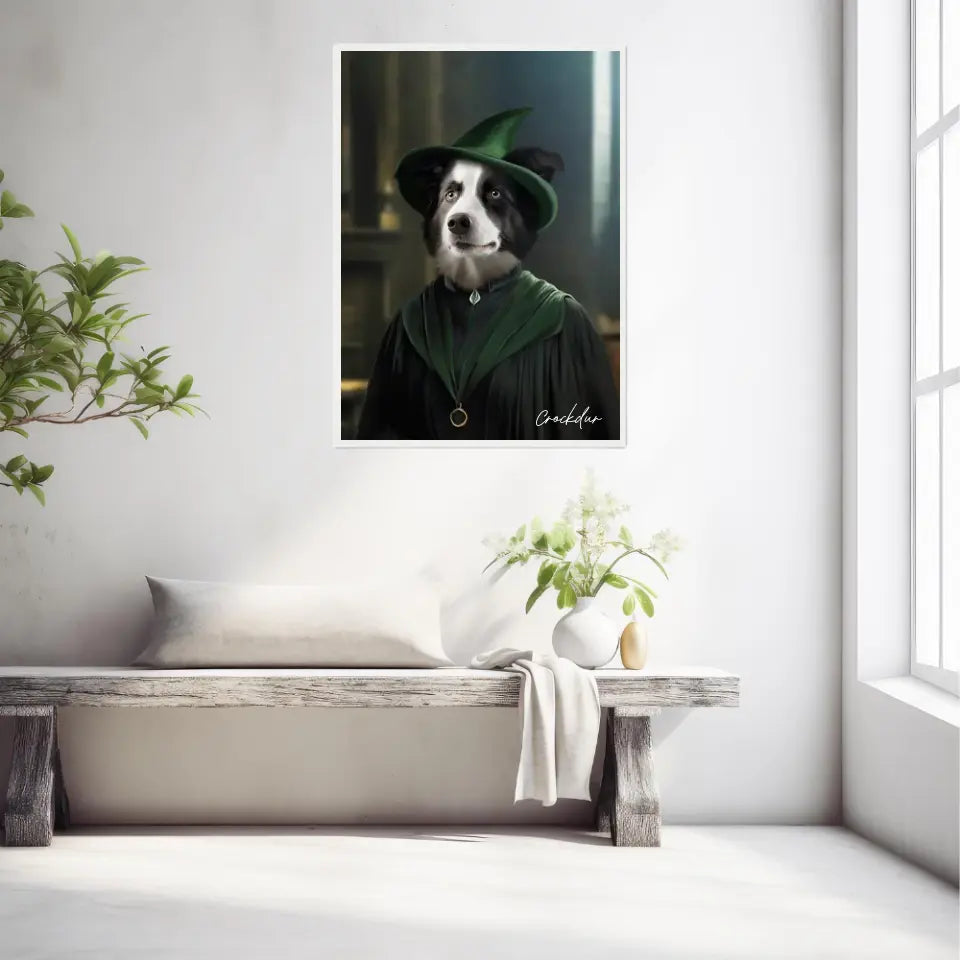 Tableau Personnalisé Portrait Animaux Sorcier McGonagall