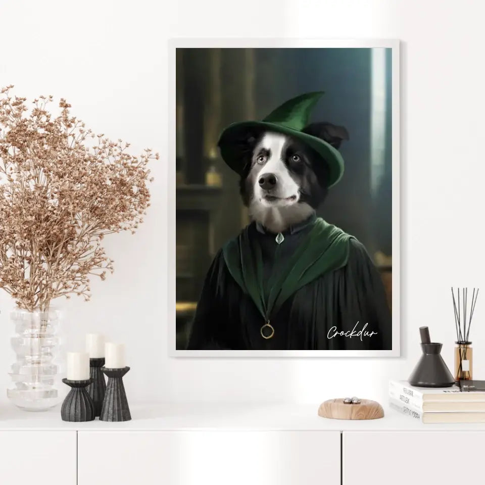 Tableau Personnalisé Portrait Animaux Sorcier McGonagall