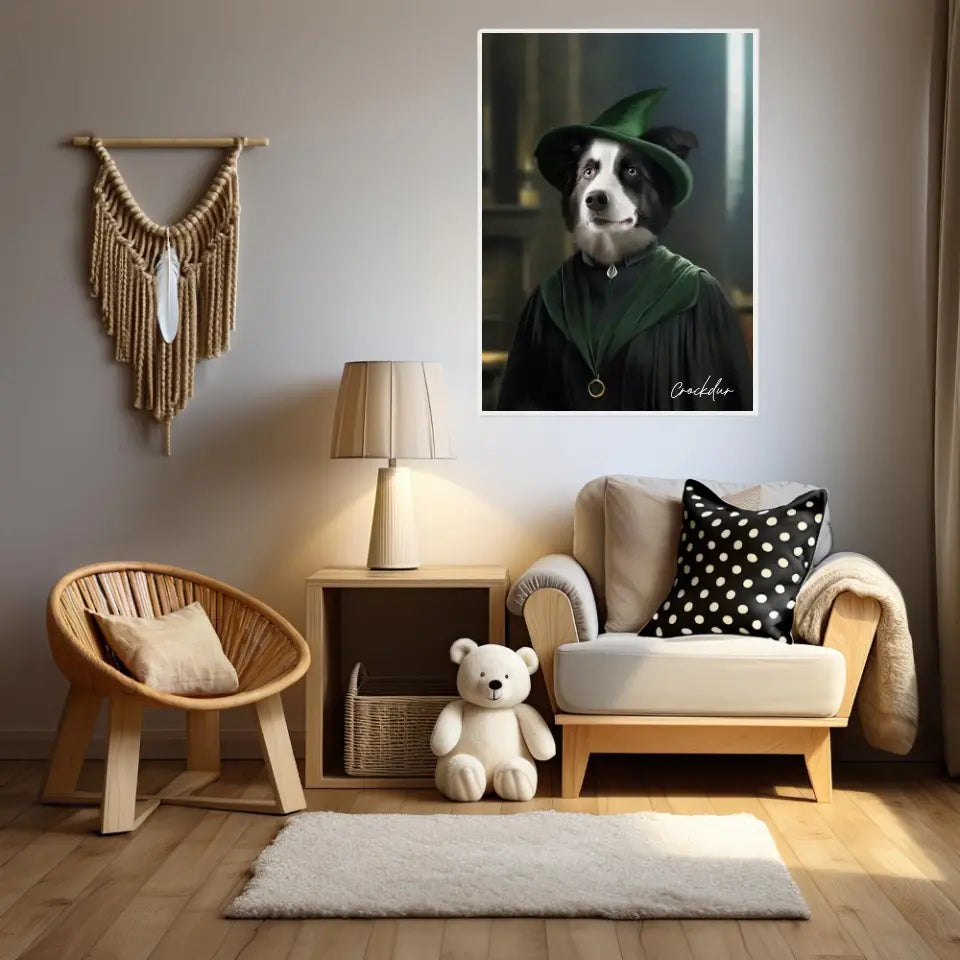 Tableau Personnalisé Portrait Animaux Sorcier McGonagall