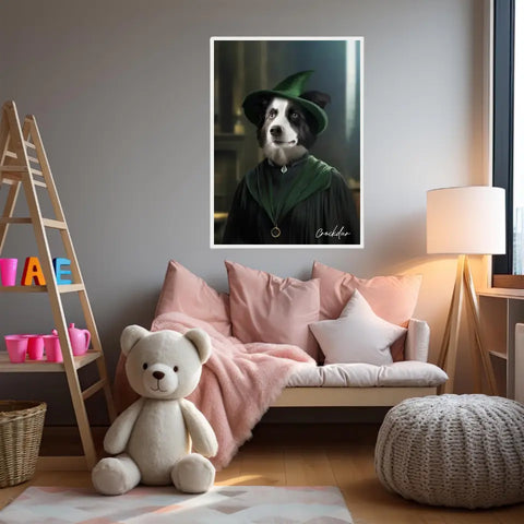 Tableau Personnalisé Portrait Animaux Sorcier McGonagall