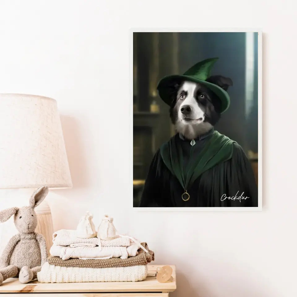 Tableau Personnalisé Portrait Animaux Sorcier McGonagall